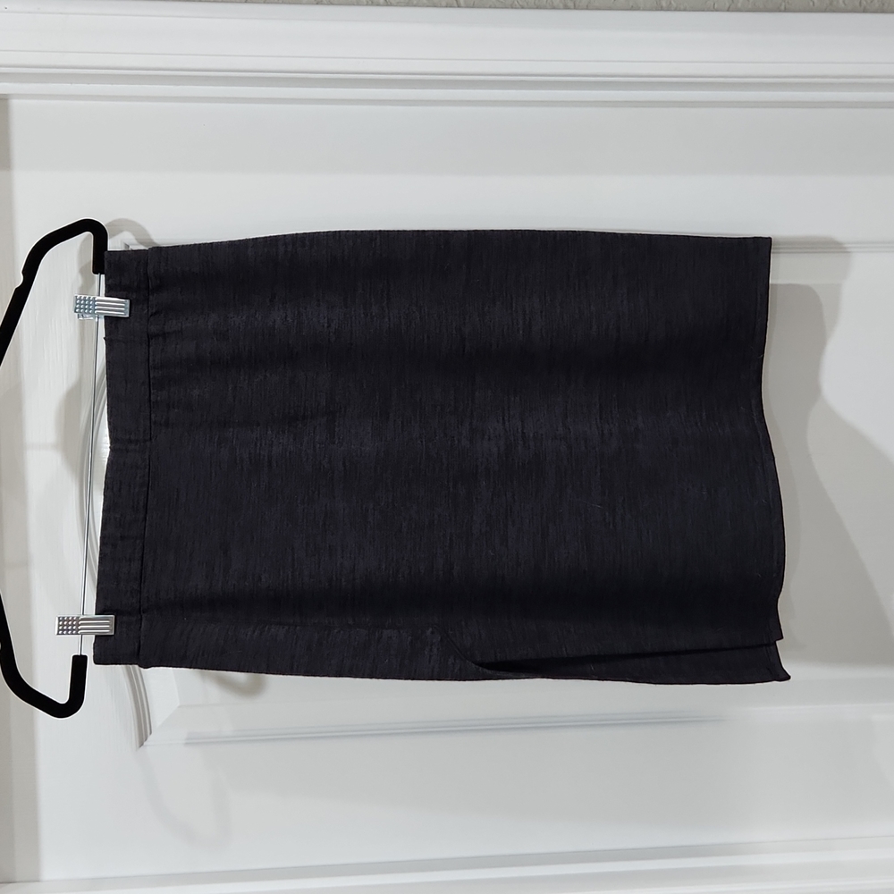 Charcoal, side slit pencil skirt, L